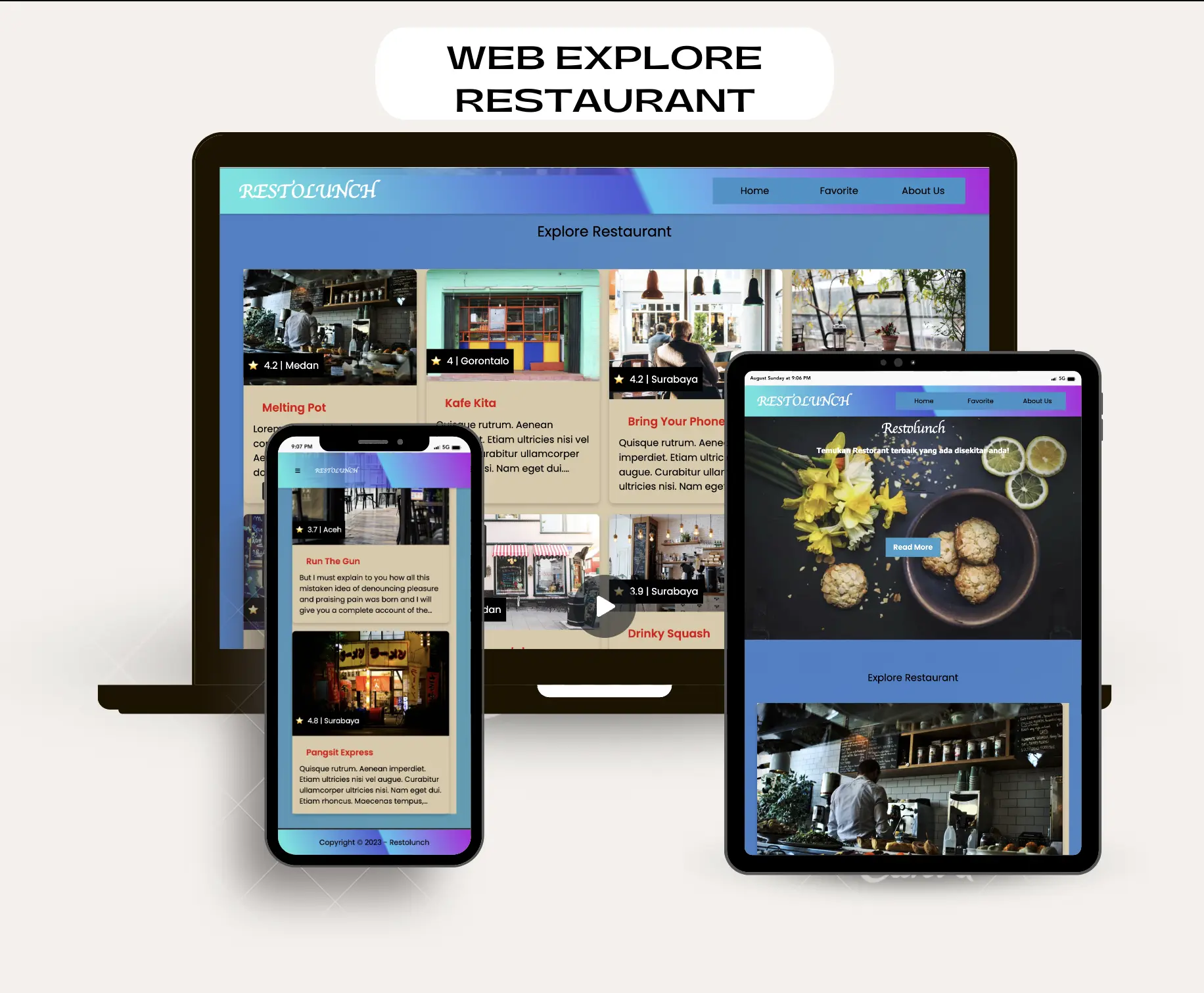 Website Restolucnh